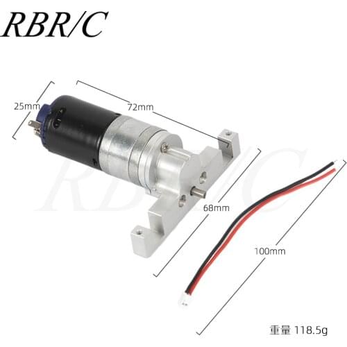 RBR/C Metal Gearbox High Torque 370 Gear Motor DIY Upgrade Accessories For WPL D12 Off-Road RC Remote Control Car R636S