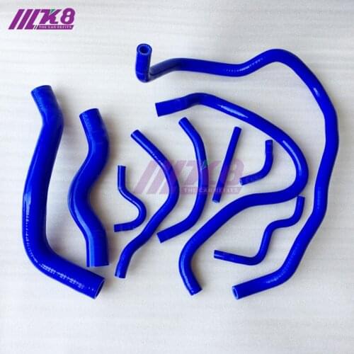 Silicone Radiator Coolant Heater Hose Fit For Honda CIVIC MK9 2012 (10PCS) red/blue/black