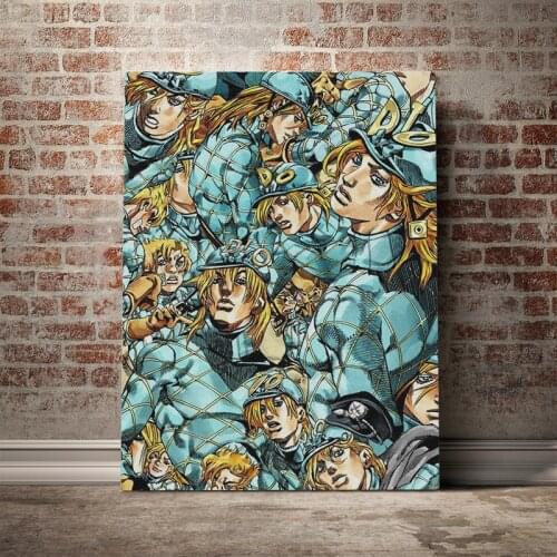 Diego Brando STEEL BALL RUN SBR anime Wooden Frame Canvas poster Painting wall Art decor Study Home Framed Decoration Prints