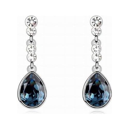 Temperament Earrings Romantic Long Crystal Earrings for Womens Fashion Geometry Manifesto Jewelry