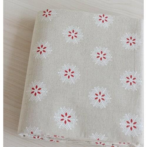 Printed cotton linen fabric by meter DIY sewing upholstery hemp linen fabric for home decor cotton fabric