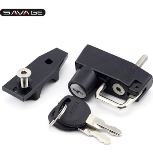 Helmet Lock For KAWASAKI ER6F ER-6F Z1000SX ZX6R ZX10R NINJA 250/300 EX250R Motorcycle Accessories Handlebar Bar Clamp CNC