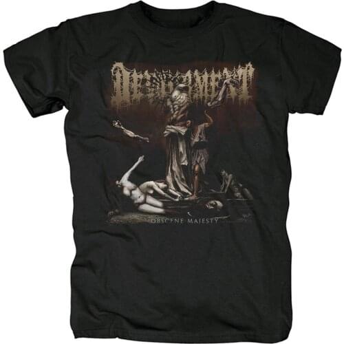 7 designs Devourment Streetwear cool Rock Brand shirt heavy death metal Punk fitness 100%Cotton skateboard demon tee