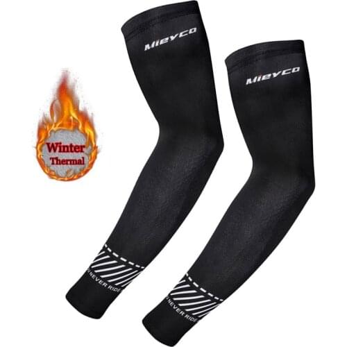 Winter Fleece Thermal Warm Arm Sleeves Breathable Sports Elbow Pads Fitness Arm Covers Cycling Running Basketball Arm Warmers
