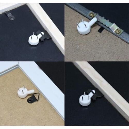 100 PCS/Lot Hard Wall Hooks Picture Painting Frame Photos Mirror Bath Hanging Hanger