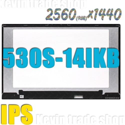 14.0'' QHD HD LCD For Lenovo IdeaPad 530s 530s-14 530s-14IKB 81EU 530S-14ARR Laptop screen 1920x1080 2560×1440 Display matrix