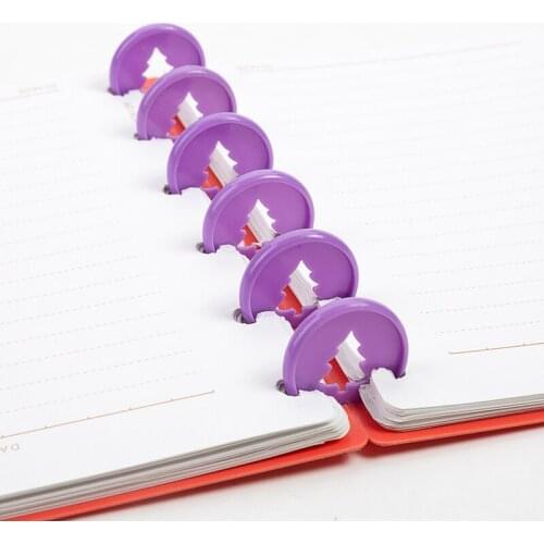 24MM Christmas Tree Binding Buckle Plastic Discs for Notebook Mushroom Hole Button Disc Buckle Planner Binding Discs Binder Ring