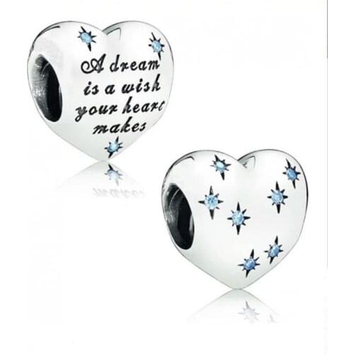 Authentic 925 Sterling Silver Bead New Light Blue Creative Charm Of Dreams Fit Original Pandora Bracelet For Women Diy Jewelry