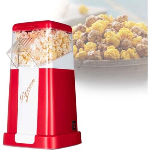 Automatic Popcorn Maker Machine US / EU Plug for Home Powerful Fat Free Quick Preparation Household Kitchen Appliances