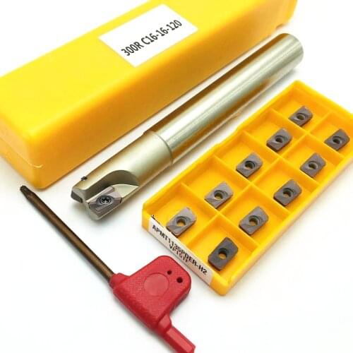 BAP300R C15-16-150-2T BAP300R C10-10-100-1THSS inner diameter indexable shoulder milling cutter bar 10 APMT1135 turning inserts