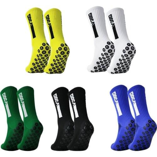 Free Shipping Anti Slip Football Soccer Socks Non Slip Grip Pads Sports Cycling Socks Size 8-12