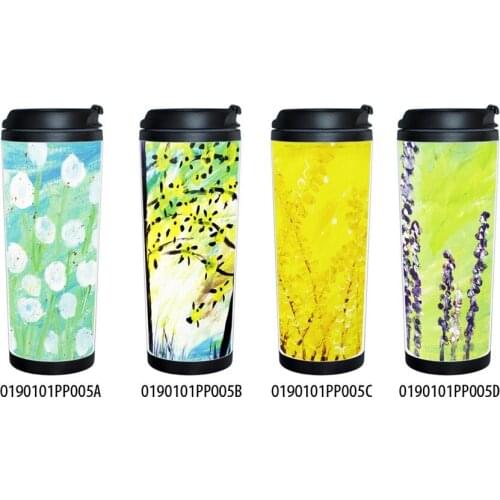 Free shiping 380ml adversing mug , coffee cup ,gift mug can design insert paper ,plastic coffee cup