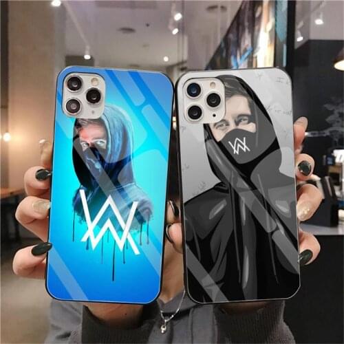 Alan walker DJ Luxury Unique Phone Cover Tempered Glass For iPhone 11 Pro XR XS MAX 8 X 7 6S 6 Plus SE 2020 case