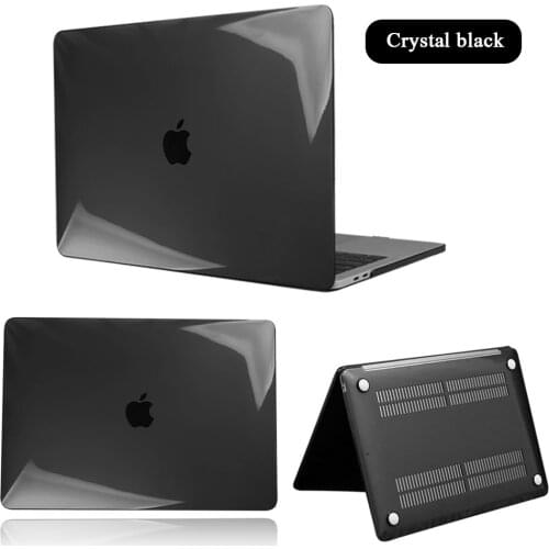 Laptop Case for Apple Macbook Air Pro Retina M1 Chip 11 12 13 15 Inch,For 2020 Pro 13 A2338 A2289 A2179 Crystal Black Hard Shell