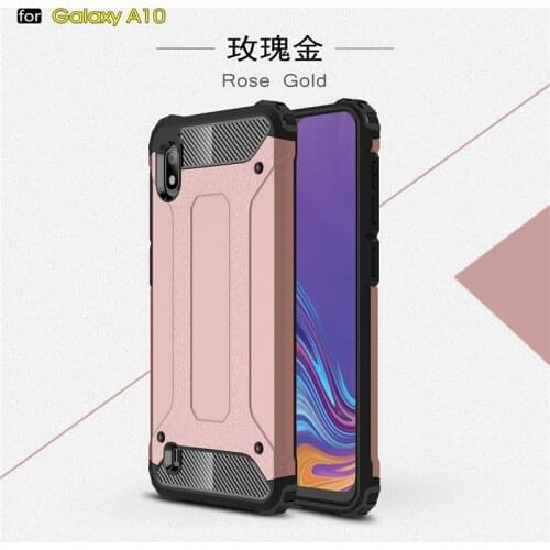 Phone Funda For Samsung Galaxy A10 Case Cover Anti-knock Soft Silicone + Hard Plastic Case For Samsung A10 Coque A10 SM-A105F