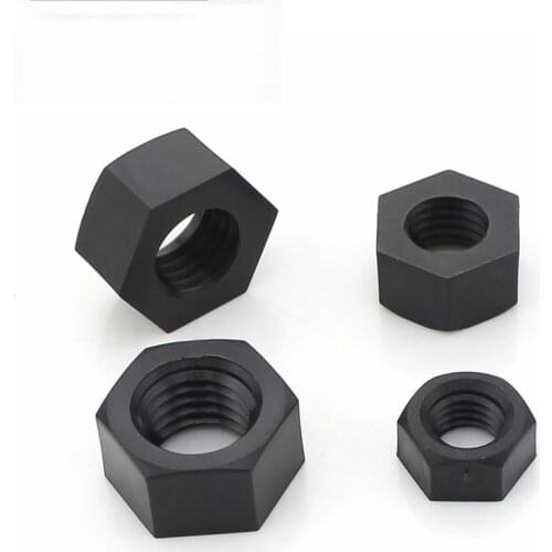 M2/M3/M4/M5/M6/M8/M10/M12 Black Nylon Nut / Plastic Nut / Hex Screw Cap / Plastic Screw