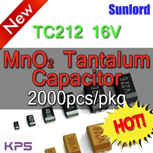 TC212A 16/25/35V Chip Solid MnO2 Tantalum Capacitors Communication Consumer electronics Instruments Medical 5G Industrial UAWEI