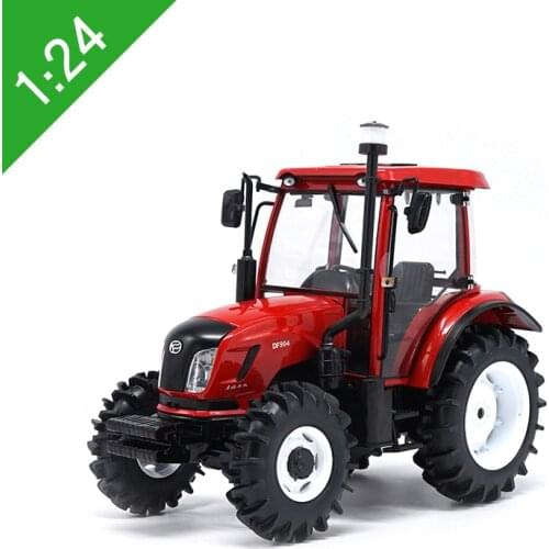 Dongfeng DF904 wheeled tractor model 1:24 sacle agricultural machinery engineering vehicle transport alloy childrens toy gift