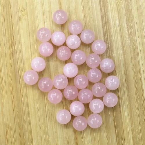 Hot 50pcs/pack of Rose Pink Quartz Crystal Loose Beads 10 MM Select The Size for Jewelry Making Charms for Bracelets