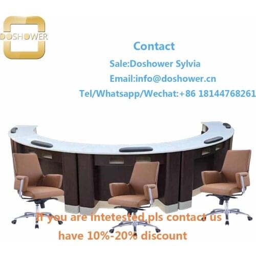 Manicure table and chair set with nail polish color for nail bar table manicure