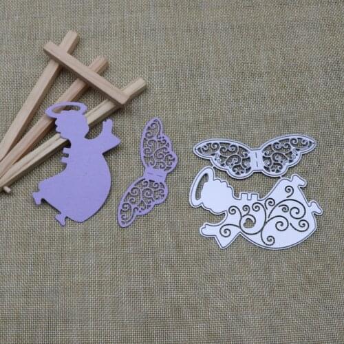 Fat Angel Fairy Metal Cutting Dies for DIY Scrapbooking Album Paper Cards Decorative Crafts Embossing Die Cuts