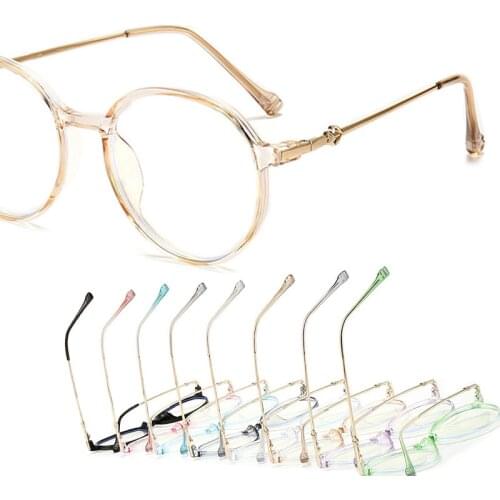 Reading Glasses Women Men Transparent Anti Blue Light Glasses Ultralight Computer Optical Round Rim Reader Eyeglasses wholesale