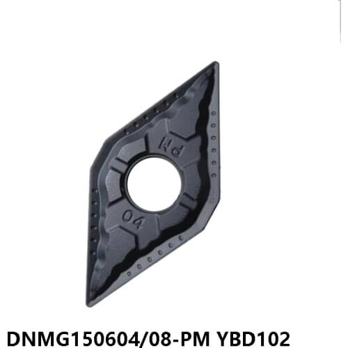 Original DNMG 150604 150608 Lathe Cutter DNMG150604-PM DNMG150608-PM YBD102 Carbide Inserts for Cast Iron Turning CNC Cutting
