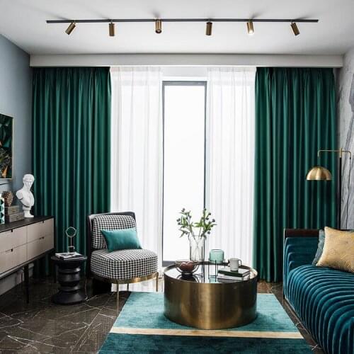 Modern Nordic Curtains for Living Dining Room Bedroom Simple Real Thinking Cotton Precision Thick Cloth New Bedroom Curtains