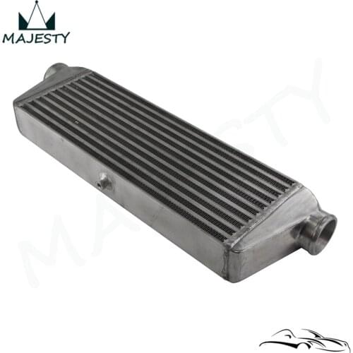 Universal Bar&Plate Front Mount Intercooler 500*180*64 FMIC 2.5" In/Outlet Black/silver