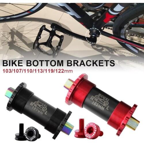 Titanium Alloy Bike Bottom Bracket 103/107/110/113/119/122mm Mountain Bike Road Bike Bottom Bracket Bicycle Parts