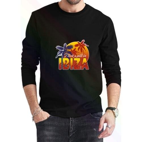 I TOOK A PILL IN IBIZA ECSTASY MDMA PARTY T-Shirt 2021 Newest Summer Mens Long Sleeve Popular Tees Shirt Tops Novel Unisex