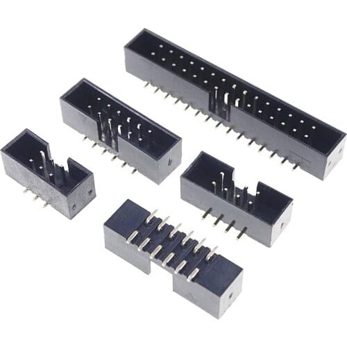 10 Pcs SMT 2.0 mm Box Header Male Pin IDC Connector 6 8 10 12 14 16 20 24 26 30 34 40 44 50 60 Pin 0.079" Pitch Surface Mount