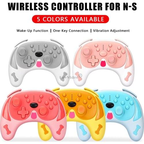2021 Cute Gamepad with Wake-up Function for Switch Pro Wireless Game Joystick Controller Compitible for Bluetooth Dropshipping