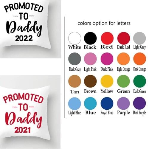 2022 personalized cushion cover Promoted to mom dad grandma grandpa customized pillow case Pregnancy Announcement gift
