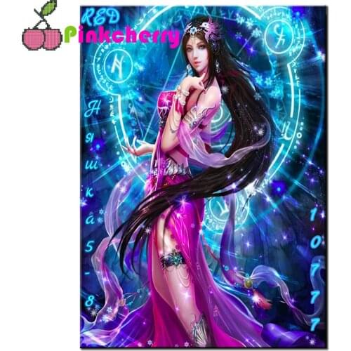 Fantasy Girl 5d Diy diamond painting full round square drill mosaic diamond stitch diamond embroidery ELF home decor k1171