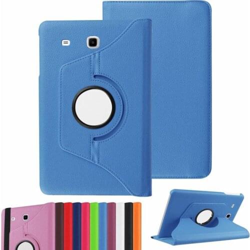 Cover for Samsung Tab E 8.0 SM-T377 Case 360 Degree Rotating PU Leather Case for Galaxy Tab E 8inch T377 T375 T378 Tablet Glass