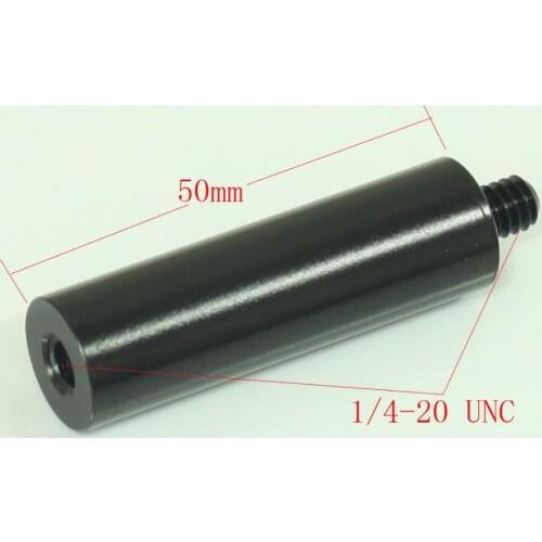 Diameter 15mm 2"length micro rod with 1/4" male and 1/4"female for clamp mount
