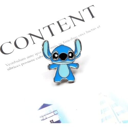 Enamel Pins Brooch Cute Lilo Stitch Badge Brooches for Women Men Kids Christmas Gift Jewelry