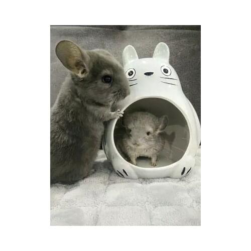 Dragon Cat Ceramic nest oversized hedgehog rabbit demon King Summer cooling ice house cool room ceramic Chinchilla Rabbit