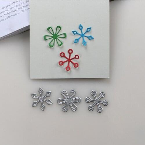 DUOFEN METAL CUTTING DIES 2019 New 3pcs set small 6petals flowers stencil for DIY papercraft projects Scrapbook Paper Album