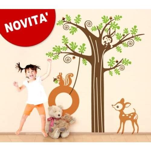 Wall sticker for kids-Forest 2-measures 180x150 cm-wall decoration, wall stickers wallpaper