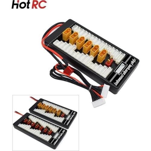 New HotRc Lipo Charging XT60 T Plug Adaptor Board 2-6S Charge/Balance Board Lipo Battery for imax B6 B6AC