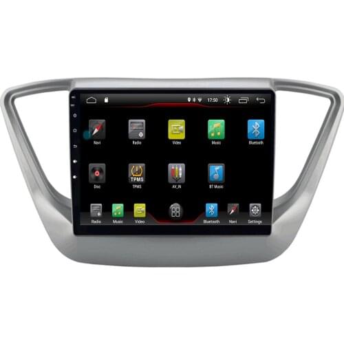 New coming ! Android 10 2.5D car dvd For hyundai Verna /Accent /Solaris 2017-2019 multimedia GPS Radio stereo gps navigation