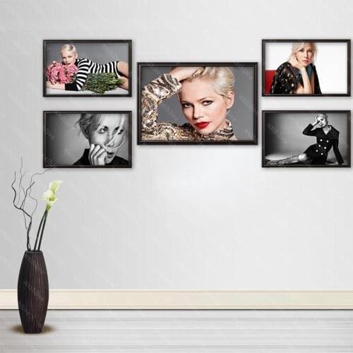 Custom Actor Michelle Williams Posters Art Silk Canvas Poster Bar Room Decoration Painting Home Decor 27x40cm,30x45cm,40x60cm