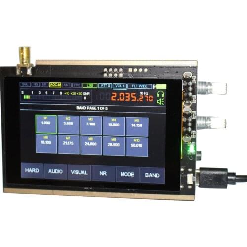 50KHz-200MHz Malachite SDR Receiver 3.5" Screen Malahit Shortwave Radio Receiver