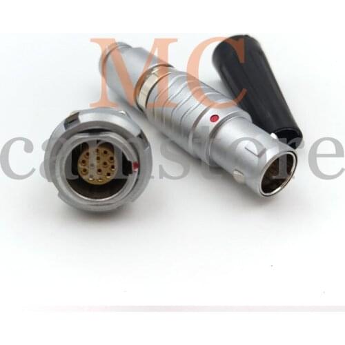 1B 14pin push-pull self-lock plug and socket for FGG.1B.314 aviation power cable connector, panel mount for ECG.1B.314