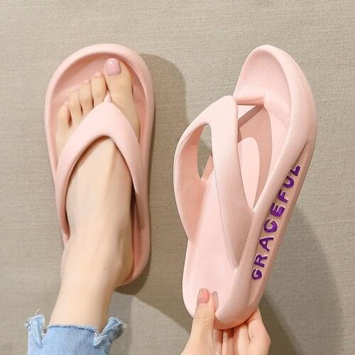 Flip Flop Womens Fashion Fashionable Soft Bottom Antiskid Bath Couple Slippers Home Slippers Men Slippers Mens Shoes