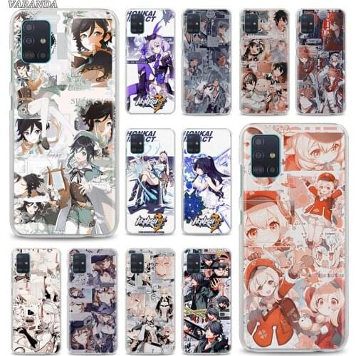 Genshin Impact Hard PC Phone Case For Samsung Galaxy A51 A71 A50 A21s A10 A30 A40 A70 A31 A41 A12 A02s Back Cover Coque