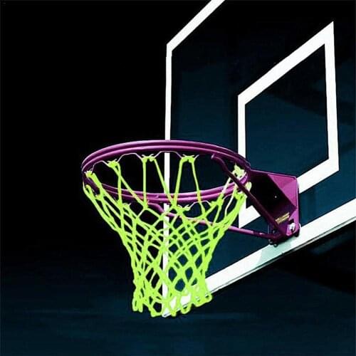 Glow in The Dark Basketball Hoop Net Luminous Basketball Net Outdoor Sports Accessories Sporting Goods
