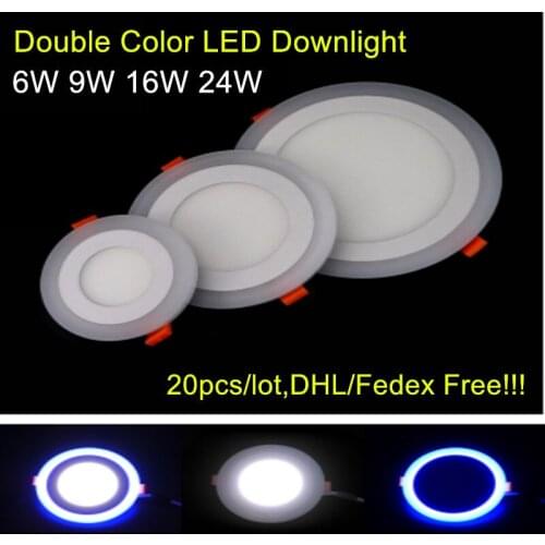 LED Panel Downlight 6w 9w 16w Three Model Light Round led panel lights AC85-265V Recessed Ceiling panel 20pcs/lot,DHL Free ship
